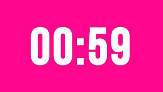 59 Second Countdown Timer No Music With Alarm Clock At The End