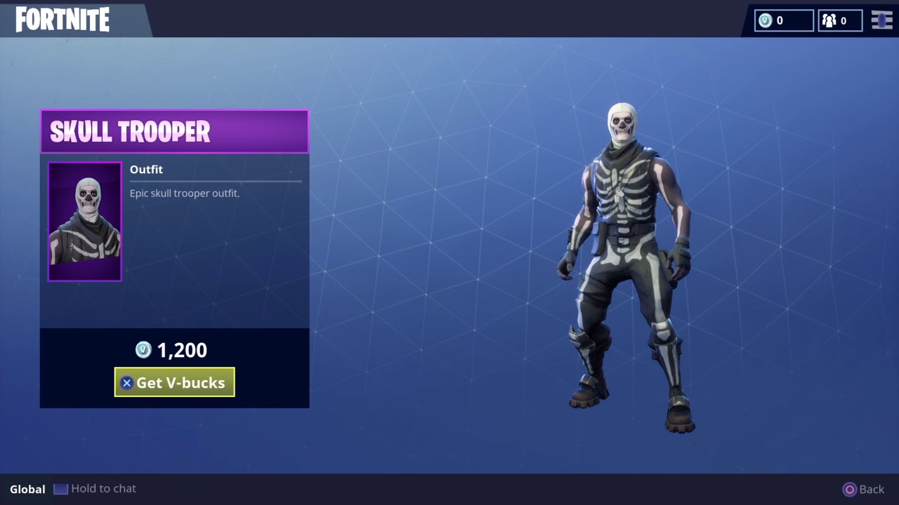 Epic Skull Trooper Outfit Character Skin for Fortnite ... - 1280 x 720 jpeg 80kB