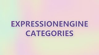 ExpressionEngine Categories