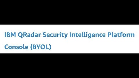 QRadar Console in AWS