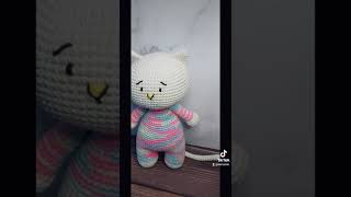 Игрушка котюня готова. Вязаная игрушка. Амигуруми ручная работа. Маленьким детишкам играть. Toy knit