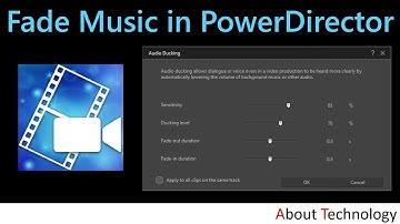 How to Fade Music in PowerDirector?