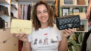CHANEL MINI BAG COMPARISON **THE RECTANGLE AND SQUARE MINI FLAPS  -  My curvy gal  recommendation 💃🏻