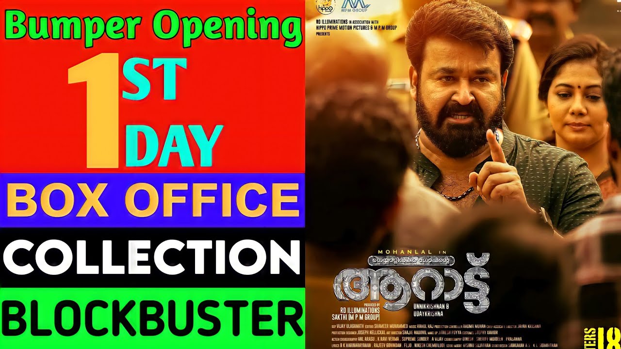 Aaraattu Opening Day Box Office Collection,Aaraattu 1st Day Collection