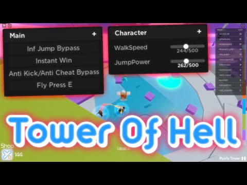 New Tower Of Hell Op Script With Hack Infinite Jump Bypass Instant Win More 09 2020 Youtube - trial sirhurt op roblox exploit remote spy dex script hub more working