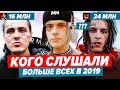 ТОП АЛЬБОМОВ ПО ПРОСЛУШИВАНИЯМ 2019 / У КОГО БОЛЬШЕ ВСЕХ? / Face, Kizaru, Big Baby Tape и др.