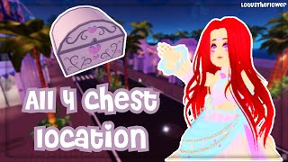 ALL CHESTS LOCATIONS IN THE NEW ROYALE HIGH SUMMER UPDATE⛱ | Roblox Royale High