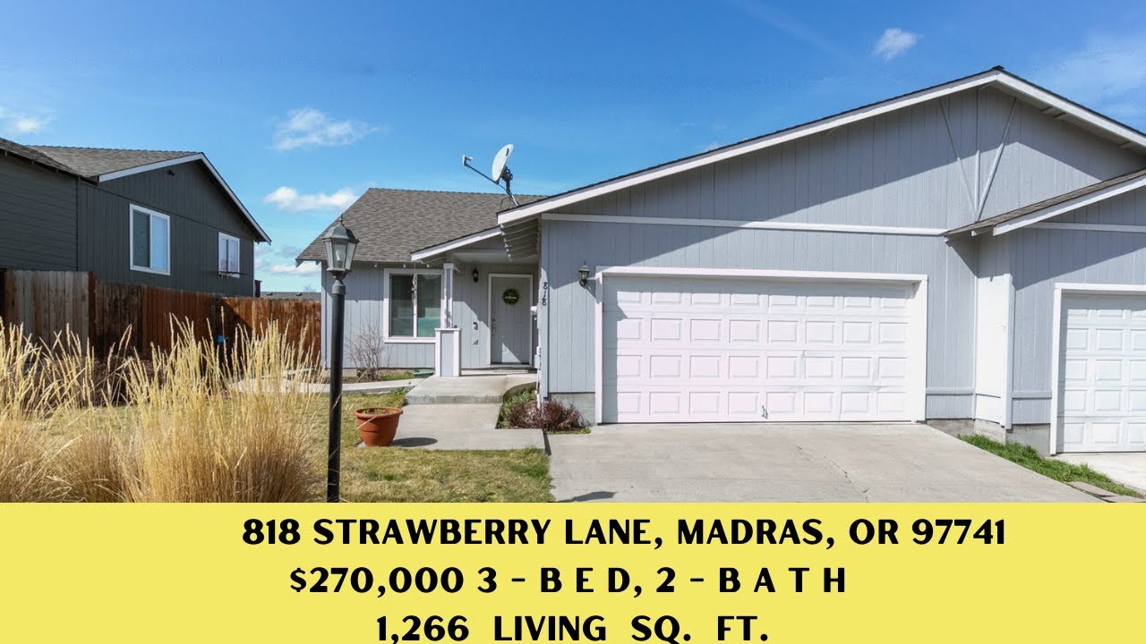 Home for sale | 818 SE Strawberry Lane, Madras, OR 97741