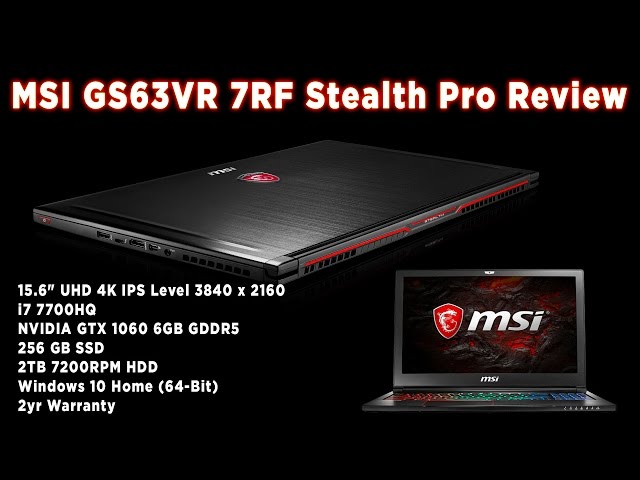 MSIGS63VR 7RF Stealth Pro