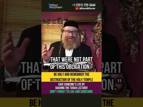💎 Be holy and remember the destruction of the Holy Temple #shorts #torah