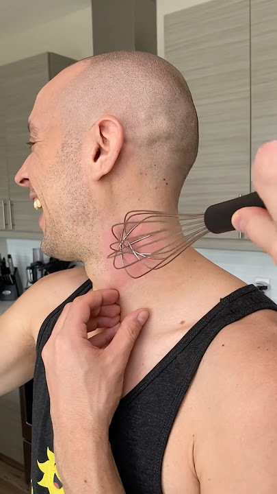 Removing a hickey with a whisk 😮