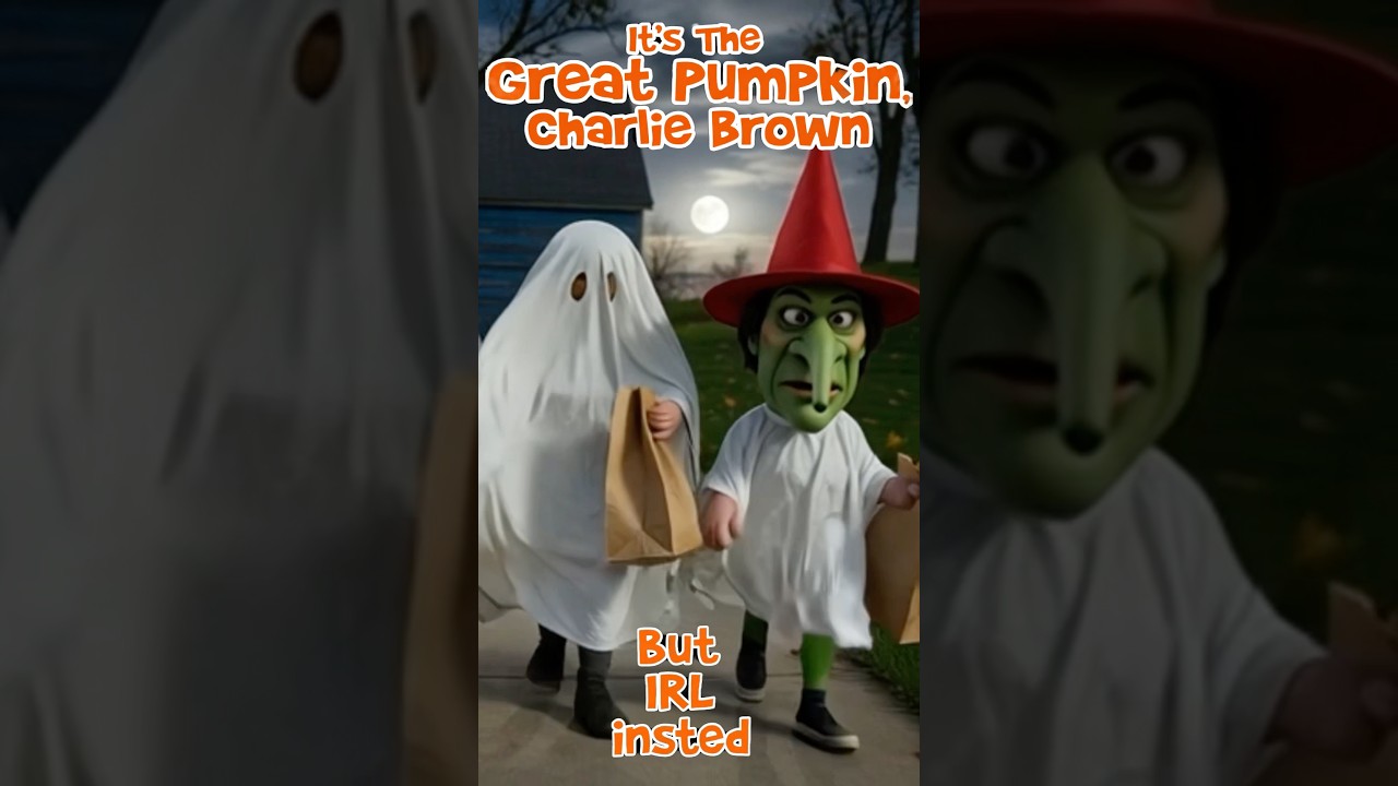 It’s The Great Pumpkin Charlie Brown But It’s Real Life | #halloween #shorts #halloweendecor