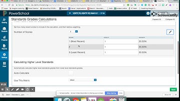 PowerSchool Pro   Standard Grade Calculations