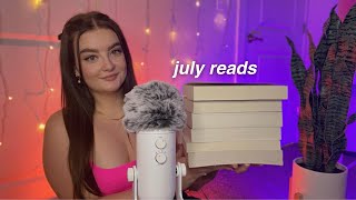 ASMR the 6 books i read in july ⛅ monthly reading wrapup