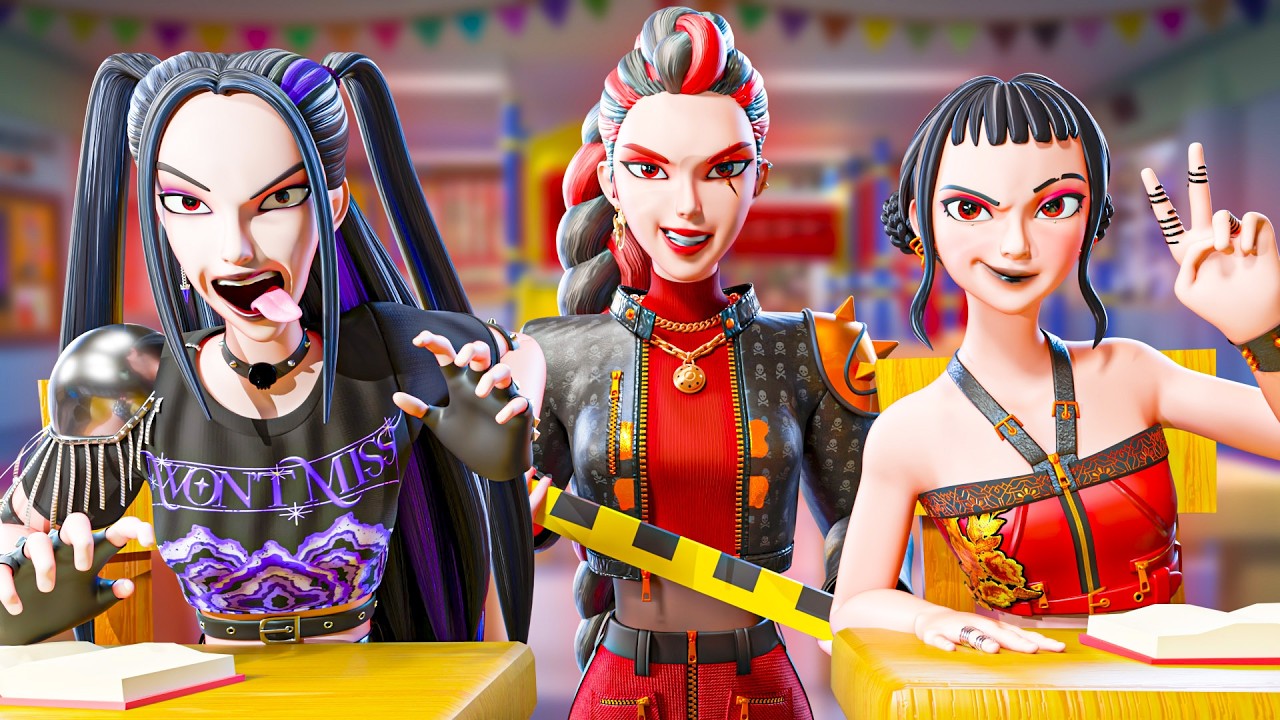 Le EVIL HUNTRIX a SCUOLA! KPop Demon Hunters Animazione