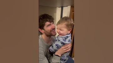 Daddy with hyper boy!#diaperchange #fatherandson #funny #adorable