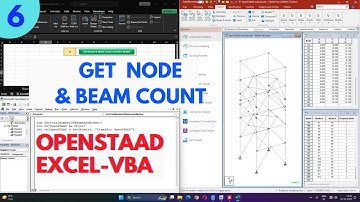 Get Node & Beam Count from STAAD | OpenSTAAD Excel VBA