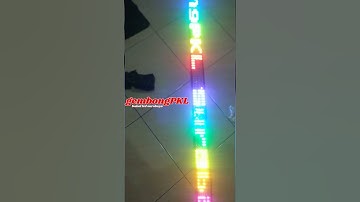 variasi lampu led SURABAYA, strobo running text via HP android