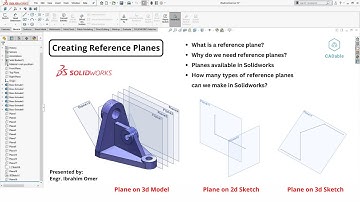 Creating Reference Planes | How many types of reference planes we can make in Solidworks | CADable