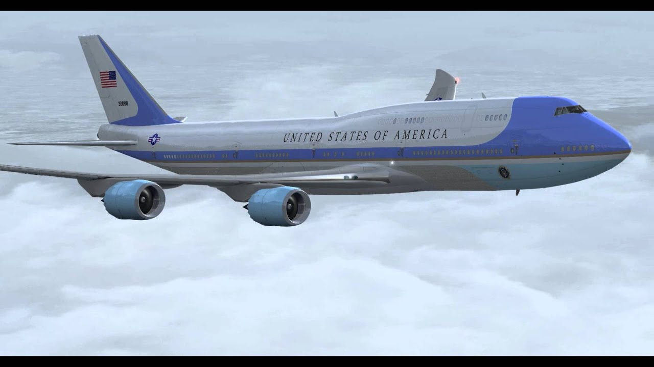 747 800i AIR FORCE ONE (FSX) EGLLKJFK YouTube