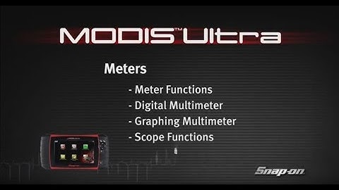 MODIS™ Ultra 811 – Graphing Meter & Lab Scope Snap on Trai