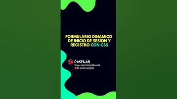 Formulario dinámico de inicio de sesión y registro con #css #html
