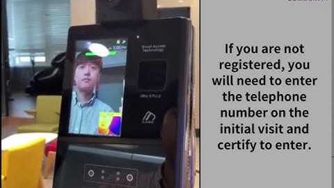 Easy user registration with "UBio X Pro2". Register Face recognition device with a mobile number