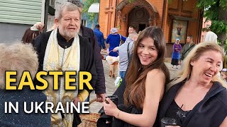 4K | 🥧Easter in Ukraine | Blessing of Easter Cakes in Church | Life in Kyiv