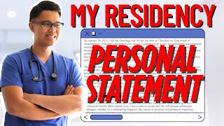 Reading the Personal Statement that MATCHED Me at My Dream Residency Program