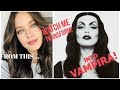 Halloween Transformation in 60 seconds. Watch Model Emily DiDonato Transform into Vampira!