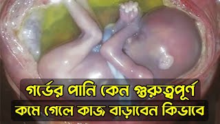 গর্ভের পানি কি? কাজ কি? কমে গেলে কিভাবে বাড়াবেন | Amniotic fluid during pregnancy #kamonworld