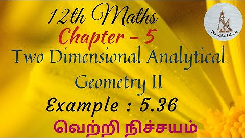 12th Maths, Example : 5.36
