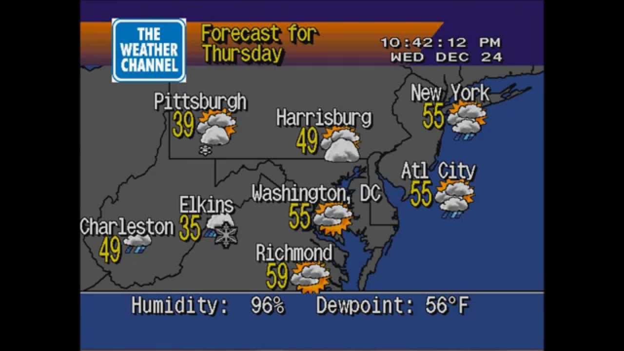 Christmas Eve weather forecast YouTube