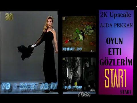 [2K Upscale]  AJDA PEKKAN -- OYUN ETTİ GÖZLERİM | 1991 YILBAŞI STAR1 VHS VİDEO KASET