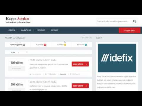 İdefix İndirim Kodu Bul ve Kullan - (idefix indirim kuponu)