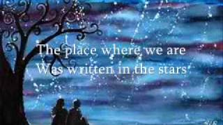 Video thumbnail of "written in the stars (lyrics)- westlife"