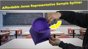 Small Affordable Jones Riffle Splitter For Mineral Prospectors