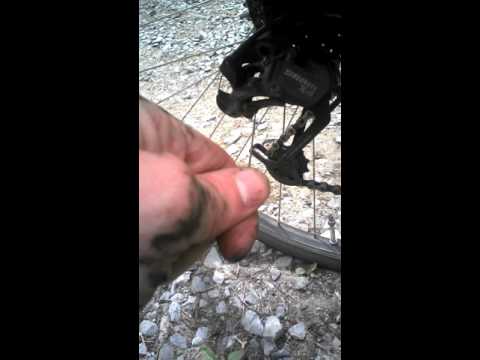 Replacing the bicycle rear derailleur cable- part 2