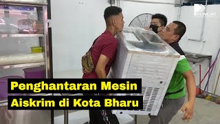 Penghantaran Soft Ice Cream Machine di Mini Food Court Kota Bharu