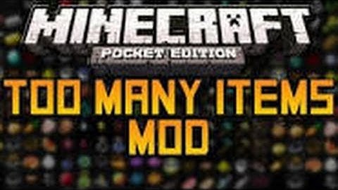 MCPE (0.8.1) Mod Showcase: Too Many Items Mod