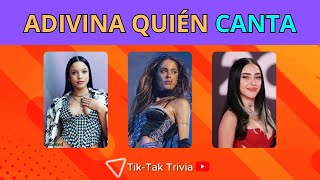 🤪🎙️RETO Adivina Quién Canta en 3 segundos🎙️🤪 | CANTANTES FAMOSOS -Trivia Quiz de Música