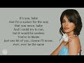 Camila cabello  never be the same lyrics