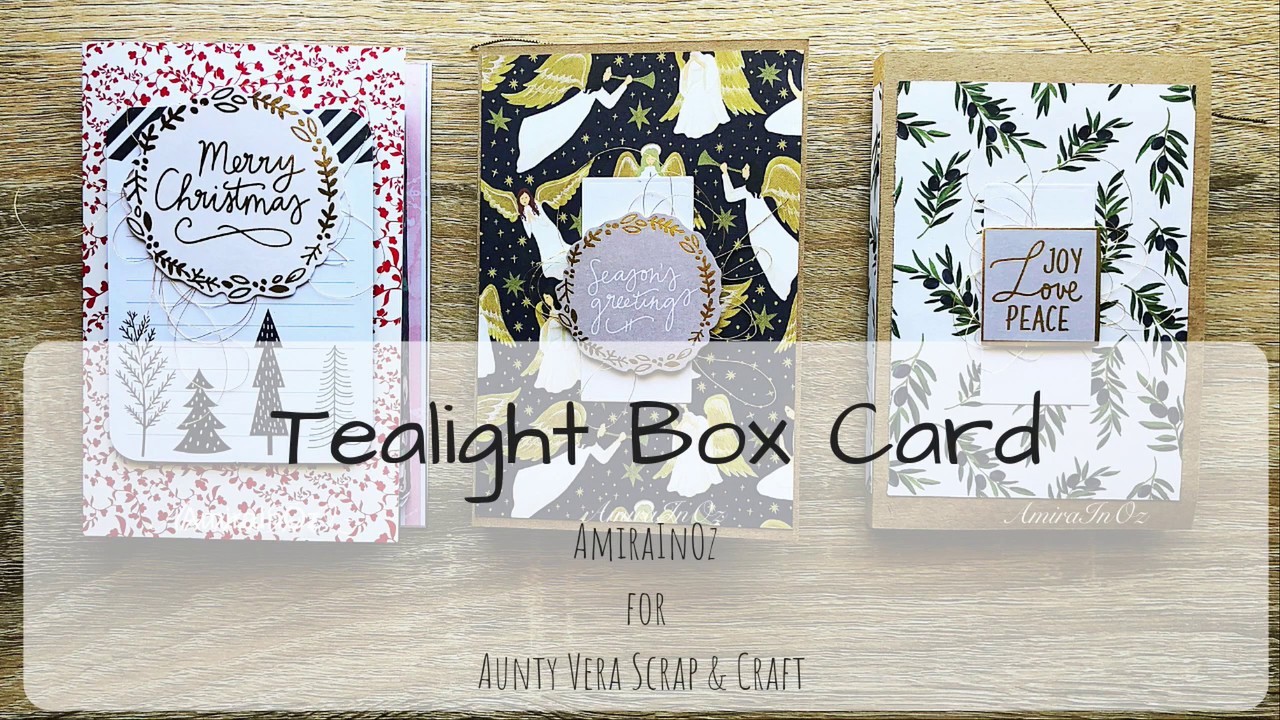 Oh Holy Night Tea Light Box Card Tutorial YouTube