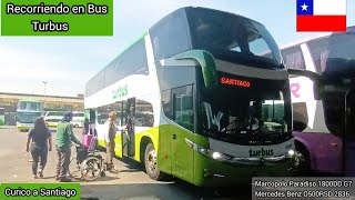 Recorriendo en Bus:Curico a Santiago Marcopolo Paradiso 1800DD G7 Turbus