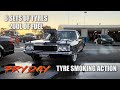 Sideways action  burnout demos from frydays in lookout 6 sets of tyres 200l of fuel
