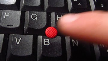 Red dot on keyboard = TrackPoint or pointing stick (Lenovo ThinkPad T420, Cursor, Mouse alternative)