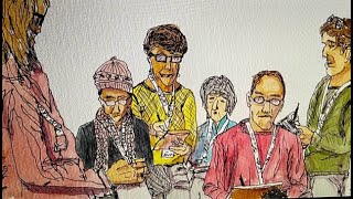 URBAN SKETCHERS SYRACUSE PRESENTS:  “KEEP AN EYE  ON  THE LINE”