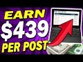 Earn $439 PER POST🔥 Easy WAY To MAKE MONEY ONLINE💰 (Full Tutorial)