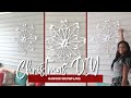 Vlogmas Day 8: The DIY Hanger Snowflake // How did I Do? #25DaysofDIYs