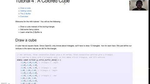 OpenGL Tutorial 4 - A Colored Cube